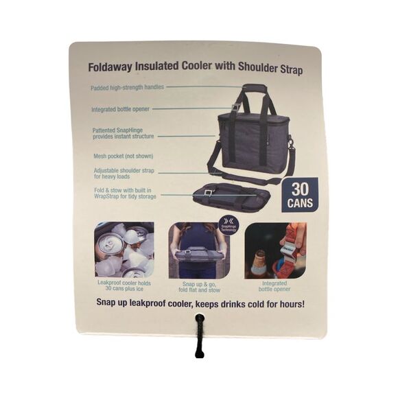 Woodland Camo - CleverMade Tahoe Eco Collapsible Foldaway Cooler with Carry Stra - Picture 3 of 4